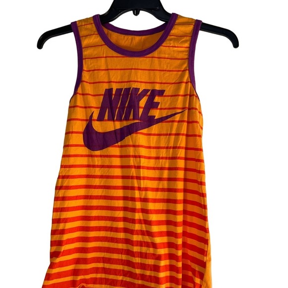 Nike Tops - Nike Women’s Tank Top Orange/Purple Logo Size S